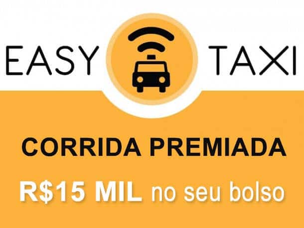 Promoção corrida premiada Easy Táxi