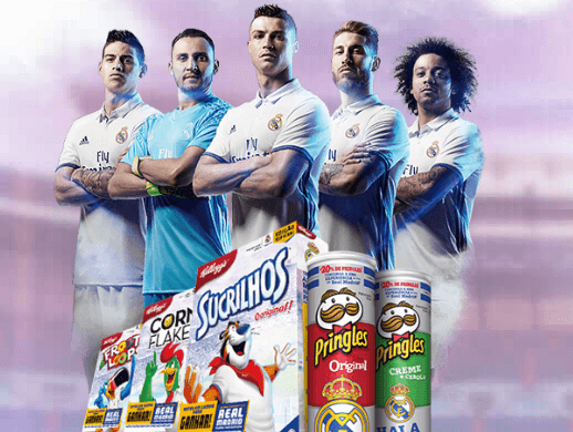 Promoção Real Madrid com Kellogg’s e Pringles
