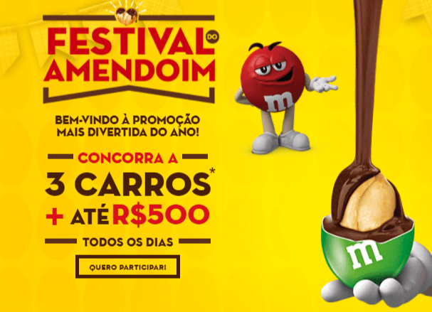 Promoção Festival do Amendoin M&M's 2017