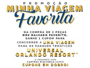 Promoção minha viagem favorita Riachuelo