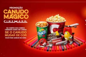 Promoção Canudo Mágico Cinemark