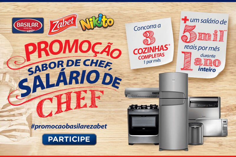 Promoção Sabor de Chef salário de Chef Brasilar