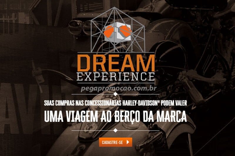 Promoção Harley-Davidson Dream Experience