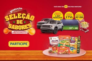 Promoção Ajinomoto 2018 Seleção de Sabores