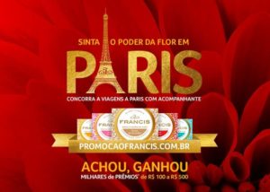 Promoção Sabonete Francis Sinta o Poder da Flor em París