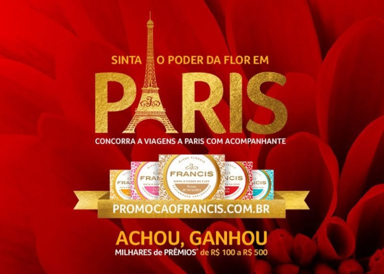 Promoção Sabonete Francis Sinta o Poder da Flor em París