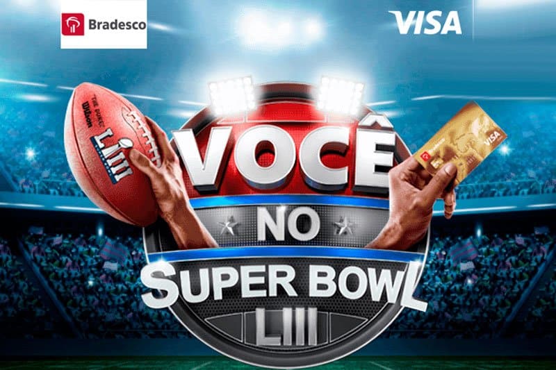 Promoção Bradesco Visa Você no Super Bowl LIII