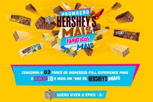 Promoção Hersheys Mais Fanáticos por Mais Comic Con