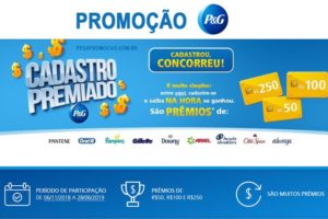 Promoção P&G Cadastro Premiado