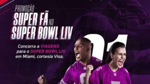 Promoção Bradesco Visa Super Fã no Super Bowl Liv sorteia 7 pacotes de viagem