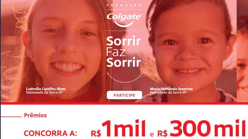 Promoção Colgate 2019 Sorrir Faz Bem