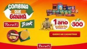 Promoção Suco Trink e Parati - Combina que ganha