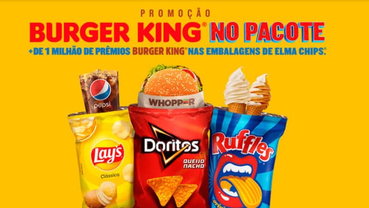 Promoção Burger King No Pacote Elma Chips 2020