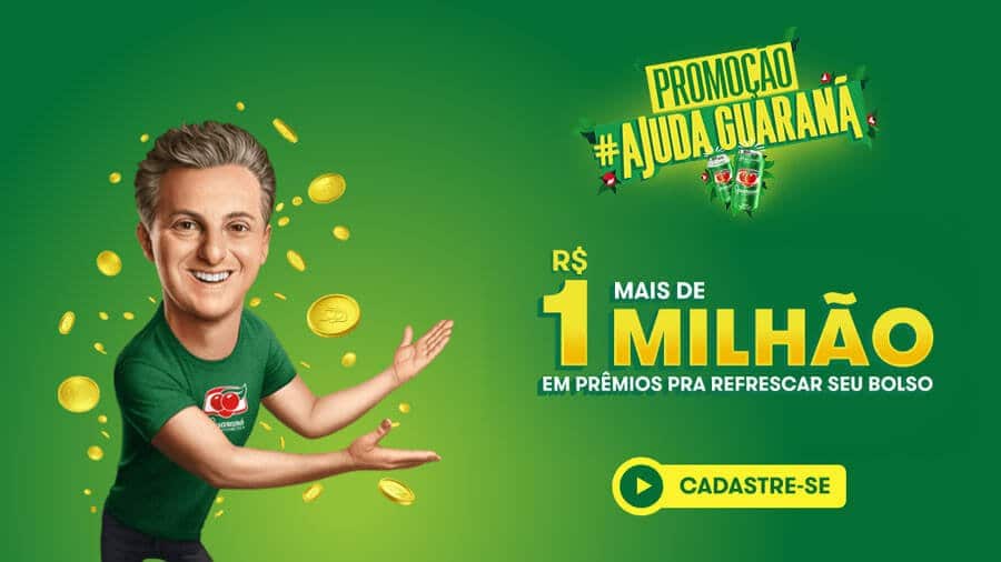 Promoção Ajuda Guaraná mais de um Milhão em prêmios