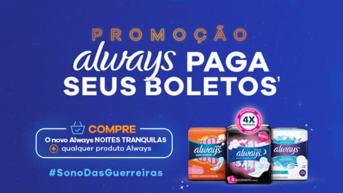 Promoção Always para seus Boletos 2020