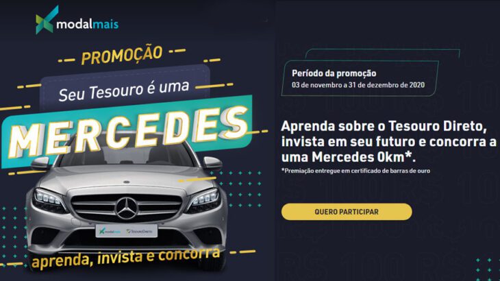 Promoção Modalmais Seu Tesouro é uma Mercedes