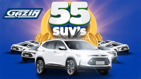 Promoção Gazin 55 anos: Sorteio de 55 SUVs