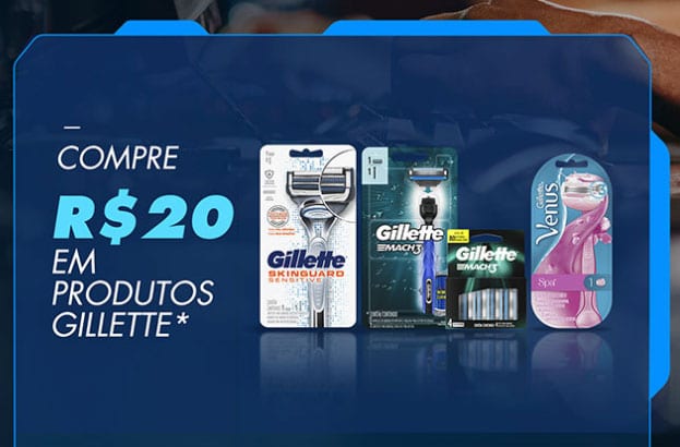 Produtos participantes Prêmios Promoção Gillette Legendary Setup