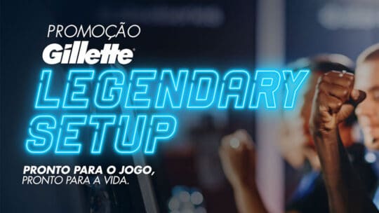 Produtos participantes Prêmios Promoção Gillette Legendary Setup