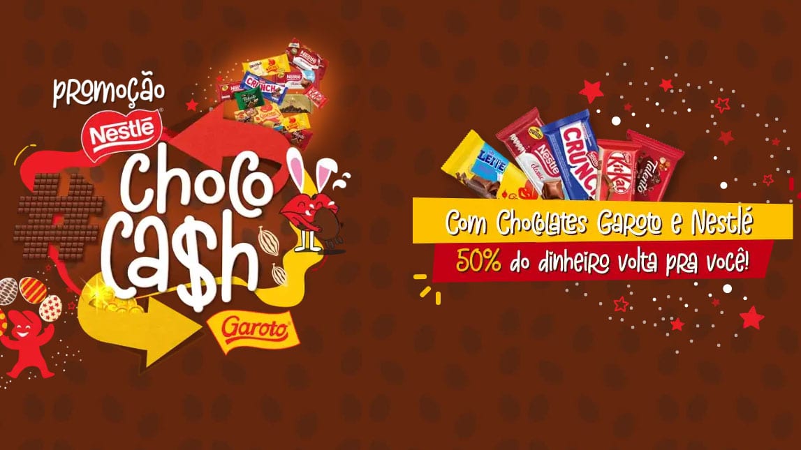 Promoção Choco Cash Nestlé e Garoto