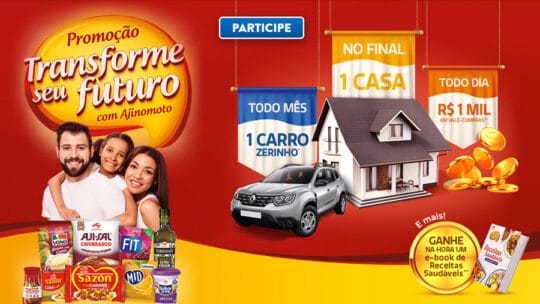 Promoção Ajinomoto 2021 Transforme seu Futuro