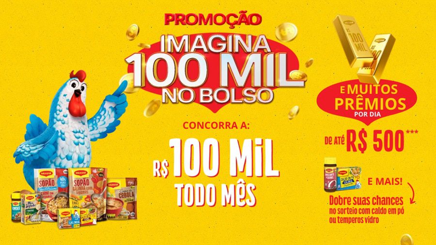 Promoção Maggi 2021 Imagina 100 mil no bolso