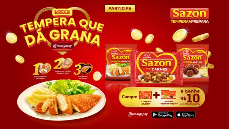 Promoção Sazón 2021 Tempera que dá grana (Cashback)