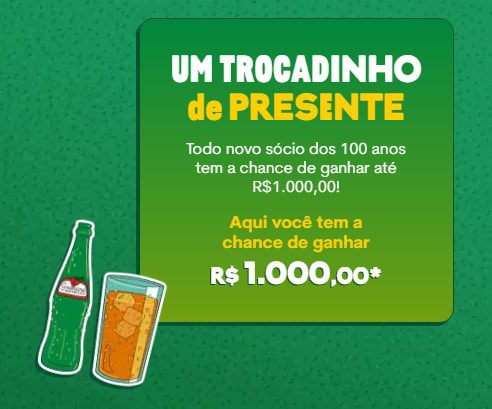 Promoção Guaraná 100 anos - Seja Sócio