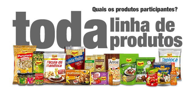 Produtos participantes Promoção Acelera com Zaeli