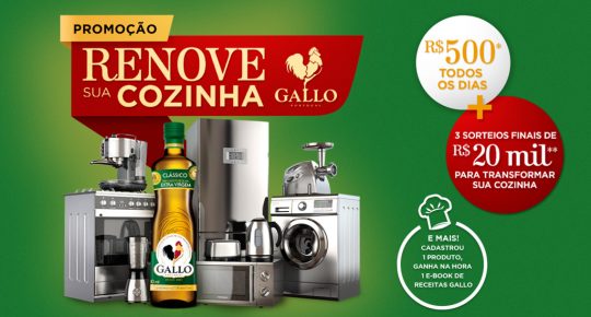Promoção Gallo 2021 Renove sua Cozinha
