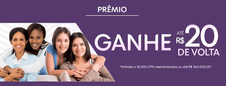 Cashback de R$20