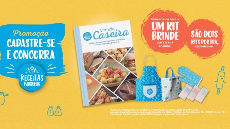 Promoção Receitas Nestlé: Ganhe Kits para Cozinhar e Livros de Receitas