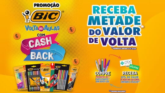  - Ganhe 50% de cashback na sua compra