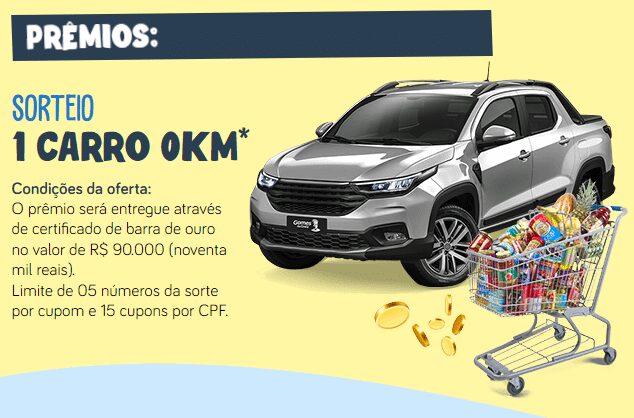 Prêmios da Promoção gomes da Costa Atacadão