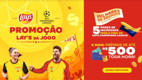 Promoção Lays da Jogo: 5 Viagens para a final da Champions