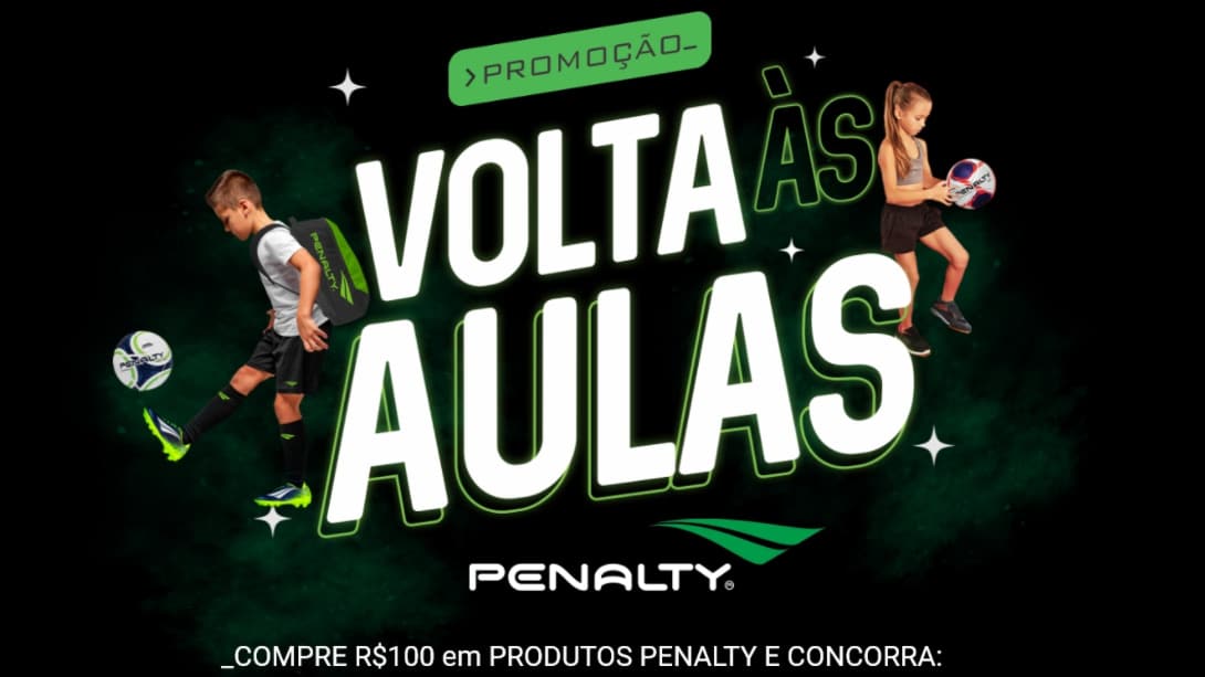 Promoção Penalty 2022 Volta às Aulas: Um carro zero + vale-compras