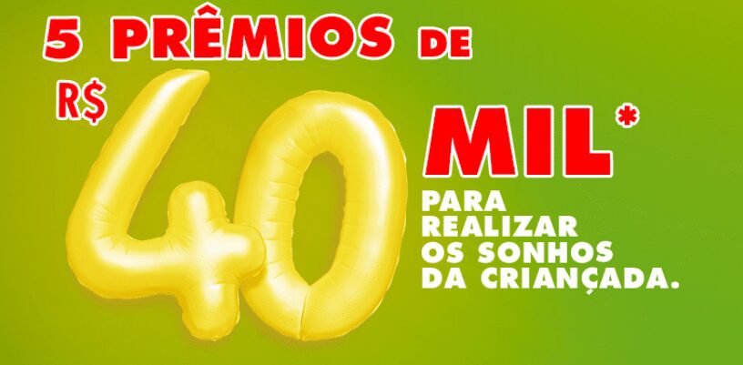 Promoção Toddynho 40 anos - Prêmios de até 40 mil