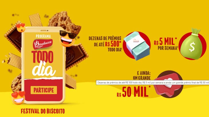 Promoção Festival de Biscoito Bauducco Todo Dia