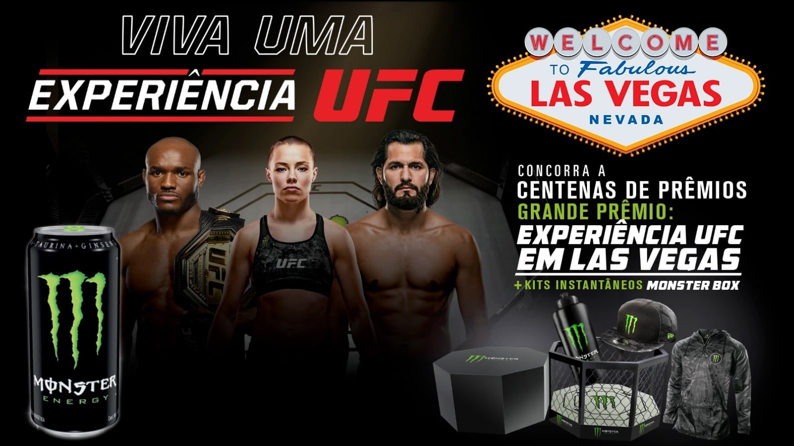 Promoção Monster UFC 2022: Sorteio 2 duas viagens com acompanhante para Las Vegas
