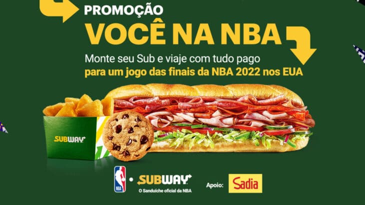 Promoção Subway e Você na NBA