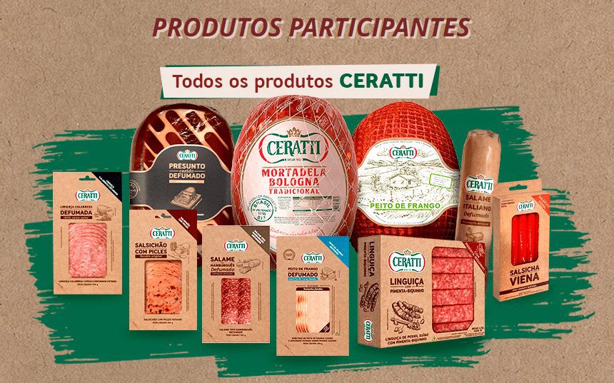 Produtos participantes Promoção Ceratti 