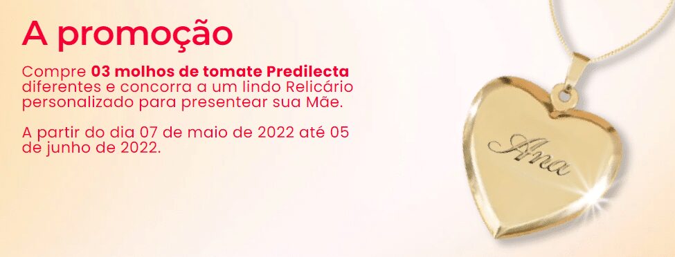 Promoção Predilecta 2022 Mãe é de Coração