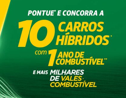 Promoção Postos BR Energia que te move: Sorteio de 10 carros híbridos