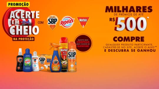 Promoção SBP Relelex Mortein - Acerte em cheio na Proteção