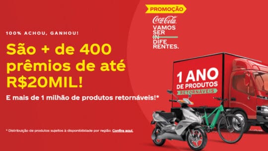 Promoção Coca Cola Retornável Vamos Ser Diferentes