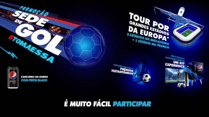Promoção Pepsi 2022 sede de Gol