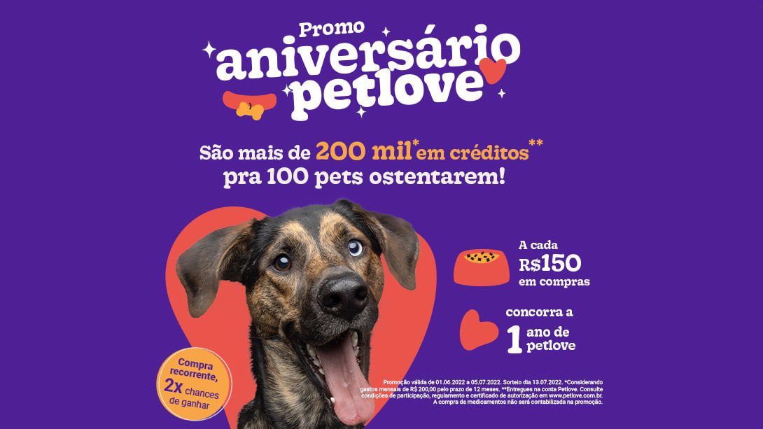 Promoção Aniversário PetLove 2022