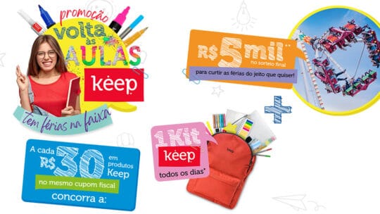Promoção Volta às Aulas Keep - Prêmios de até R$ 5 mil
