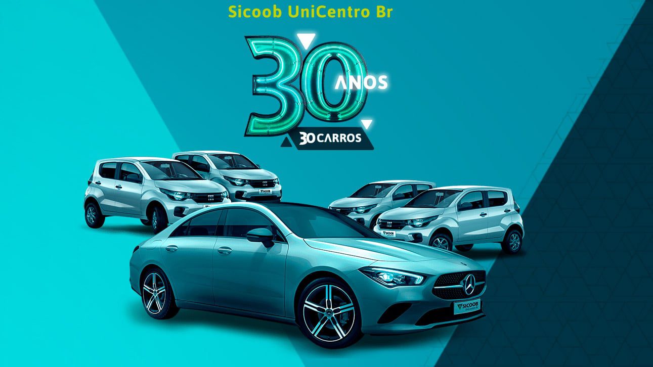 Promoção Sicoob Unicentro 30 anos 30 carros