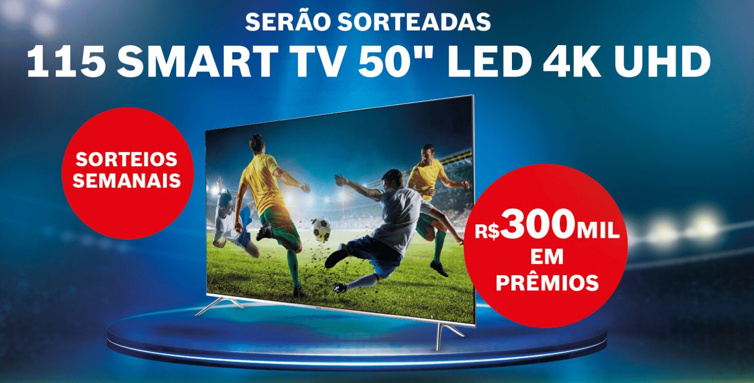 Promoção Bosch Skil 2022 Bola na Rede - Sorteio de 115 Smart Tv 4K